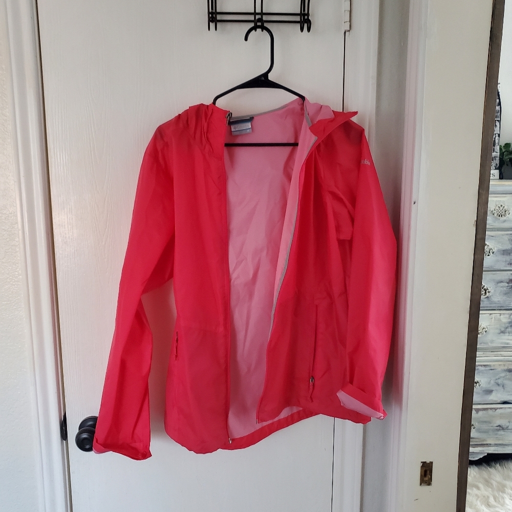 Hot Pink Columbia Windbreaker Medium